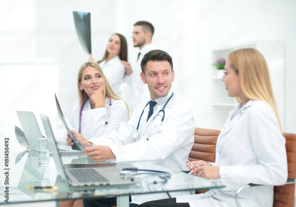 group of medical workers working together in hospital group of medical workers working together in hospital