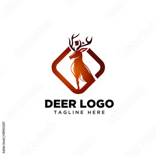 Square deer stand logo