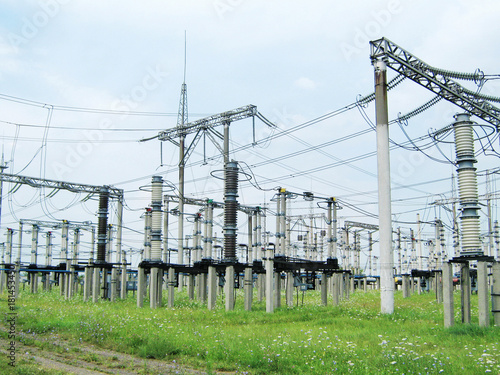 High-voltage electrical substation 330 kV 