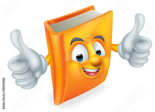 Cartoon Book Mascot