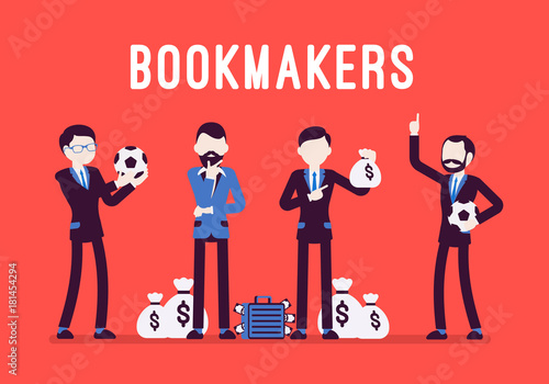 Bookmakers men with money