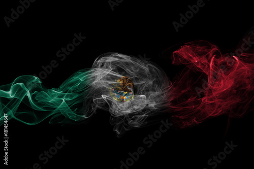 Mexico national smoke flag photo