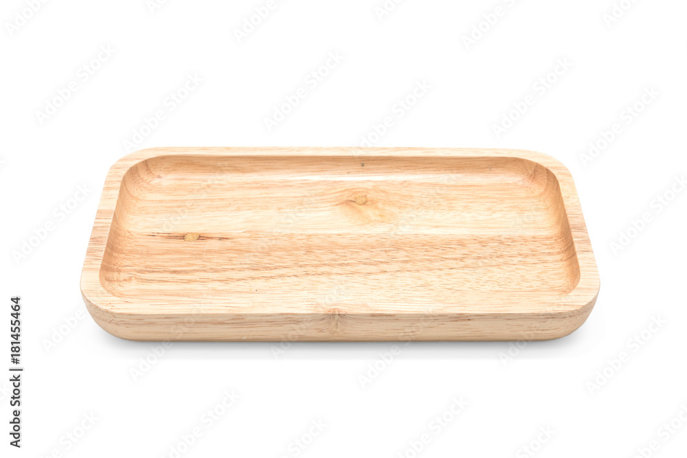 wooden plate isolated on white background wooden plate isolated on white background