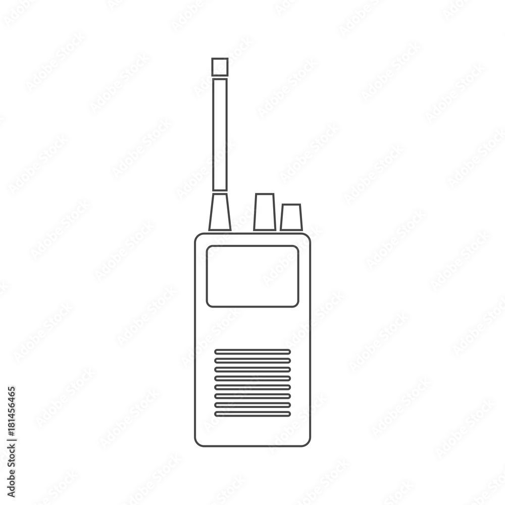 Line Radio icon, Simple icon mobile radio Line Radio icon, Simple icon mobile radio