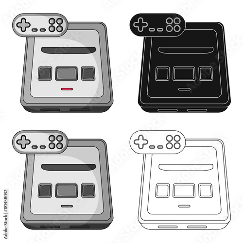 Game console single icon in cartoon,black,outline style for design.Car maintenance station vector symbol stock web illustration.