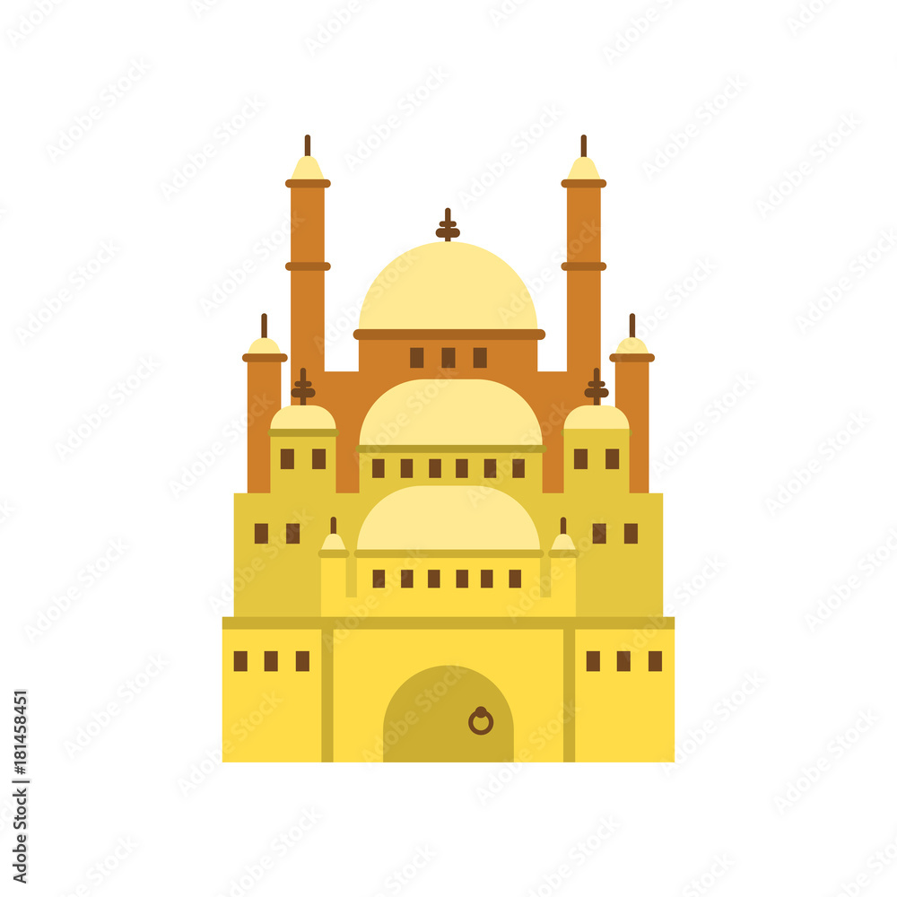 Cairo Citadel, ancient Egypt symbol vector Illustration