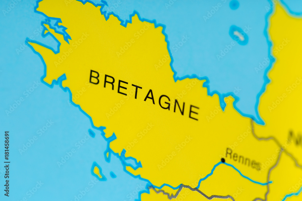 Obraz premium map close up