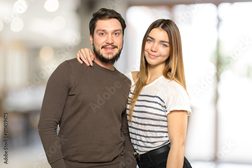 Beautiful smiling couple posing