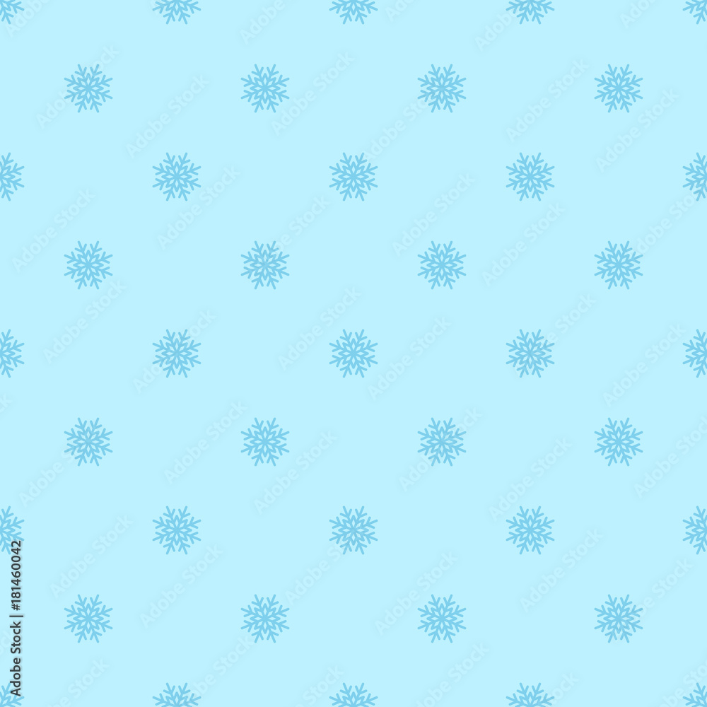 vector seamless background with snowflakes