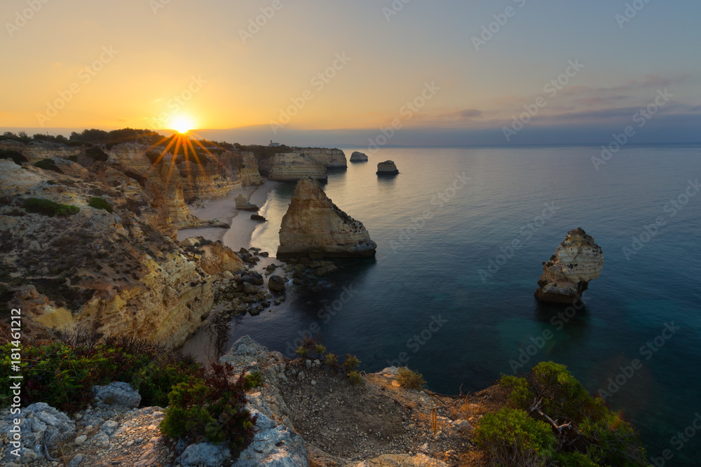 Obraz premium Praia da Marinha, Algarve, Portugal