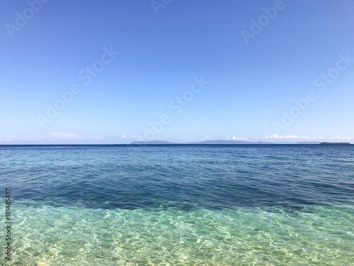 the color of the sea in raja ampat archipelago, one of the most beautiful reef in the worl