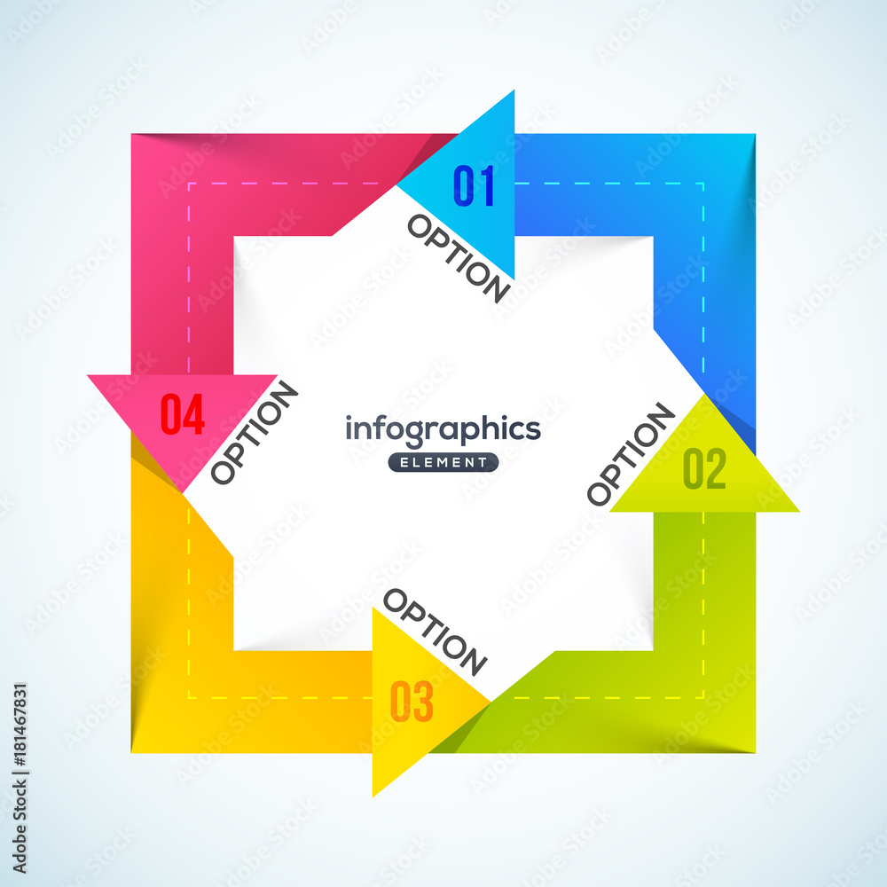 3D infographic element, or graph with four (4) steps . 3D infographic element, or graph with four (4) steps .