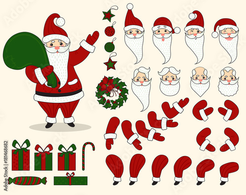 Santa Claus character animation set