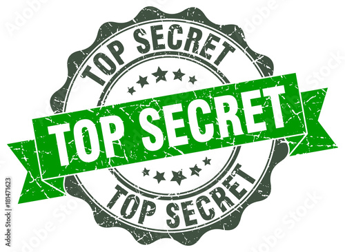top secret stamp. sign. seal