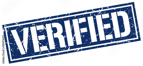 verified square grunge stamp