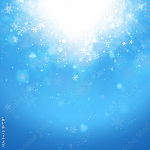 Winter Sky with Snow