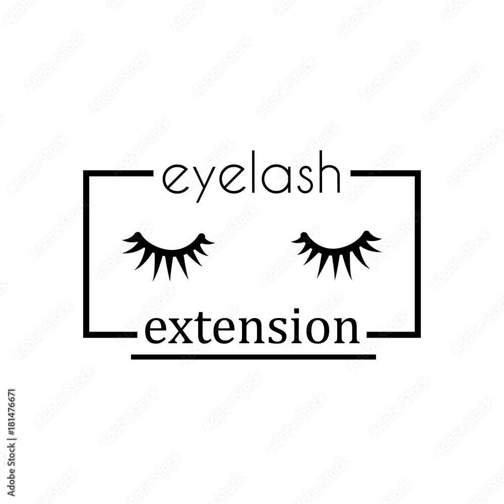 two eyelash extensions