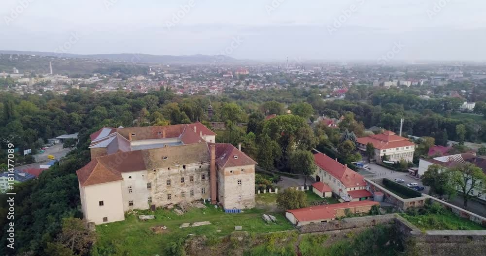 Incredible Aerial view of the Uzhhorod Castle, Ukraine Incredible Aerial view of the Uzhhorod Castle, Ukraine