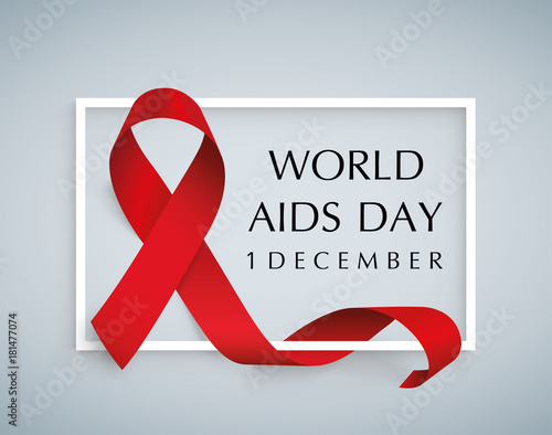 Aids Awareness. World Aids Day concept - stock vector.
