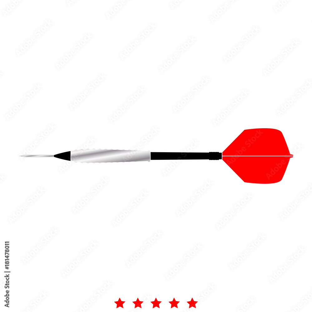 Dart arrow icon . Flat style Dart arrow icon . Flat style