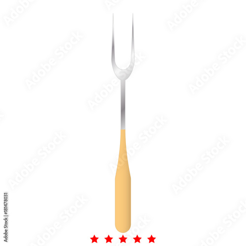 Large Fork icon .  Flat style