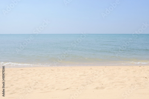 Beautiful sand beach and calm sea