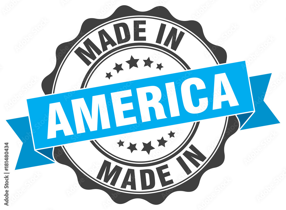Fototapeta premium made in America round seal