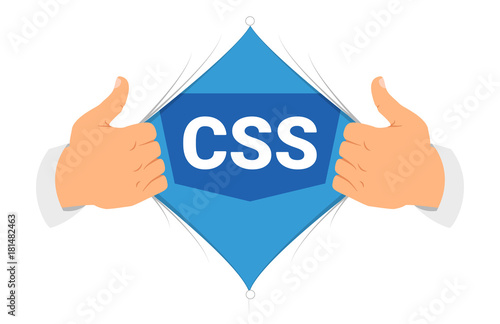 Opening shirt CSS 3 vector illustration