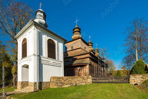 Orthodox wooden church in Wislok Wielki,Bieszczady,Poland