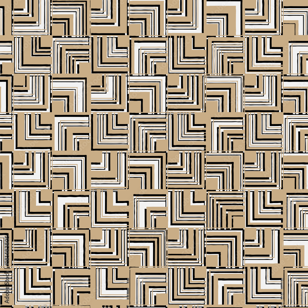 Seamless abstract pattern of square angle.