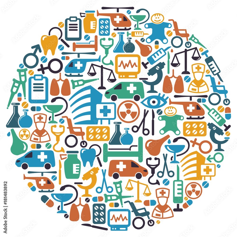 Fototapeta premium Medical symbol. Vector illustration