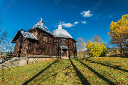 Orthodox wooden church in Michniowiec,Bieszczady,Poland