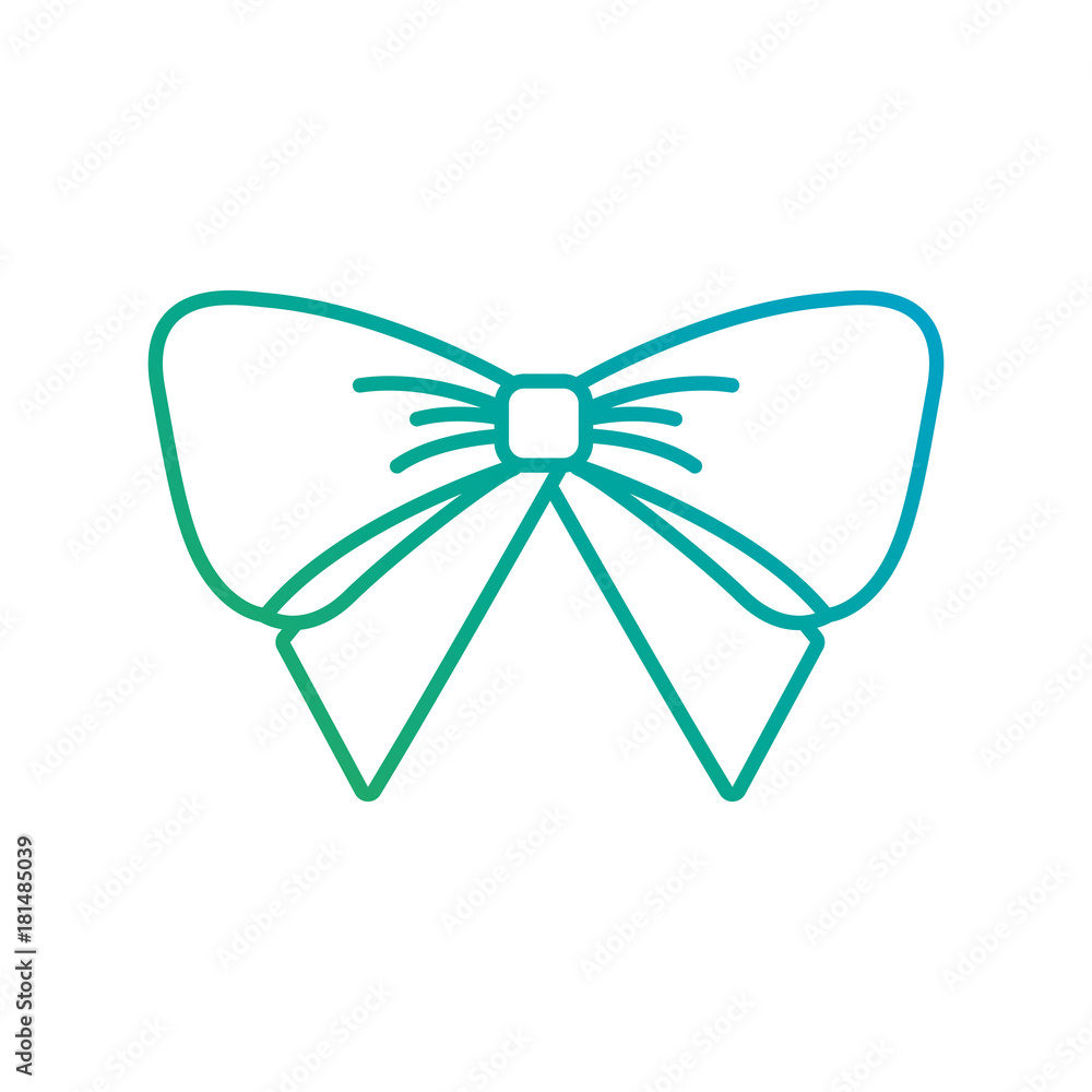 Naklejka premium christmas bow decoration ornament delicate