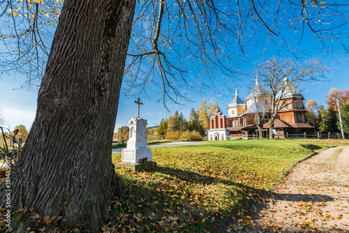Orthodox wooden church in Bystrem,Bieszczady,Poland