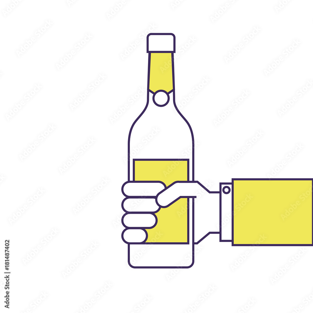 holding a bottle of wine or champagne drink holding a bottle of wine or champagne drink