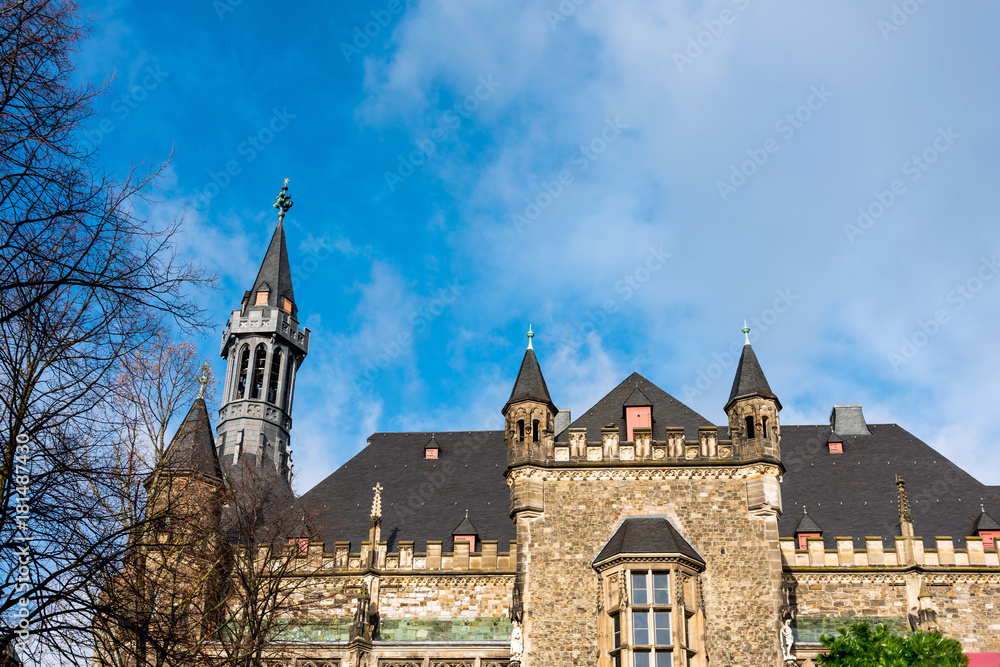 old Town buildings in Aachen, Germany