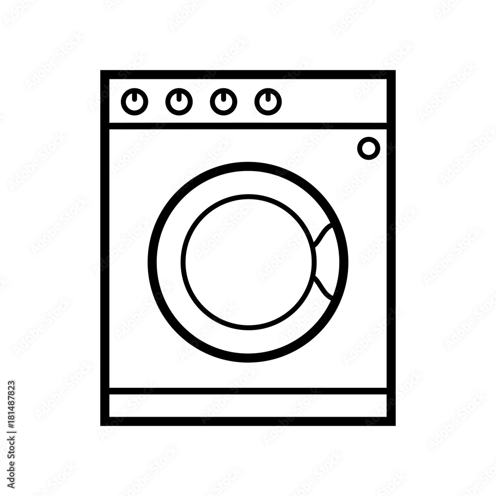Washer icon. Vector illustration. Washer icon. Vector illustration.