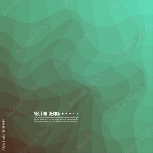 Distorted wave colorful texture. Abstract dynamical rippled surface. Vector stripe deformation background. Transition and gradation of color.