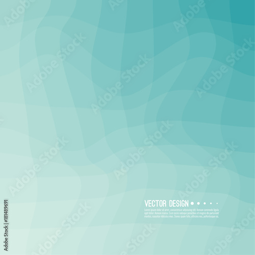 Distorted wave colorful texture. Abstract dynamical rippled surface. Vector stripe deformation background. Transition and gradation of color.