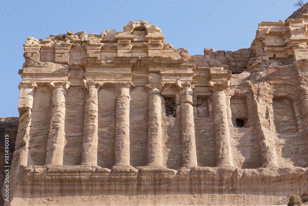 Royal Tombs in the ancient city of Petra, Jordan