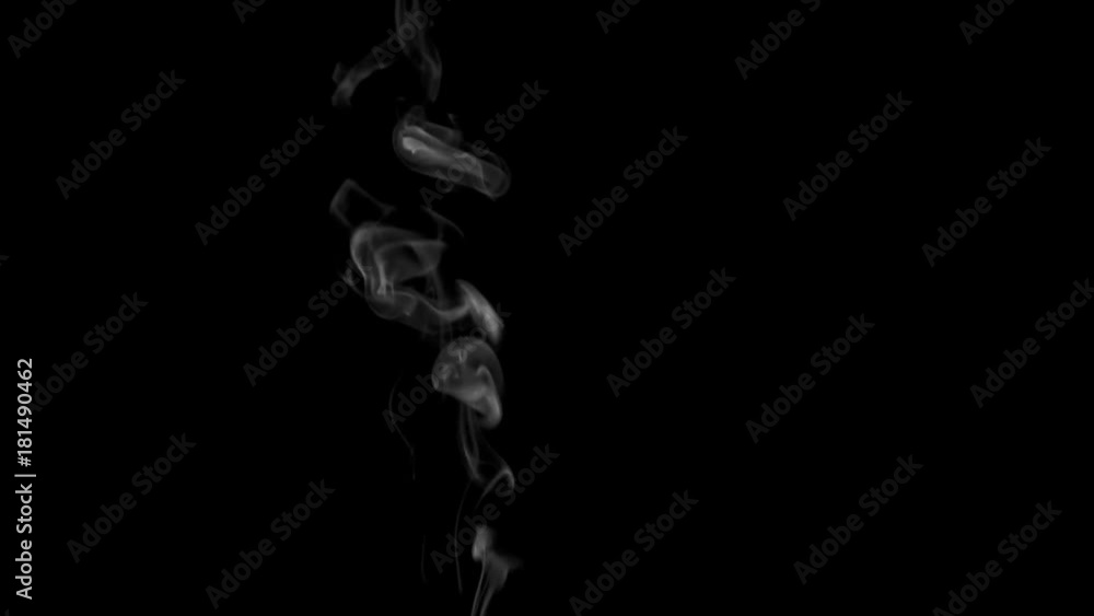 Curly Cigarette Smoke Rings. White clearly expressed smoke slowly rises from the bottom of the screen and forms elegant twists on a black background. Filmed at a speed of 240fps Curly Cigarette Smoke Rings. White clearly expressed smoke slowly rises from the bottom of the screen and forms elegant twists on a black background. Filmed at a speed of 240fps