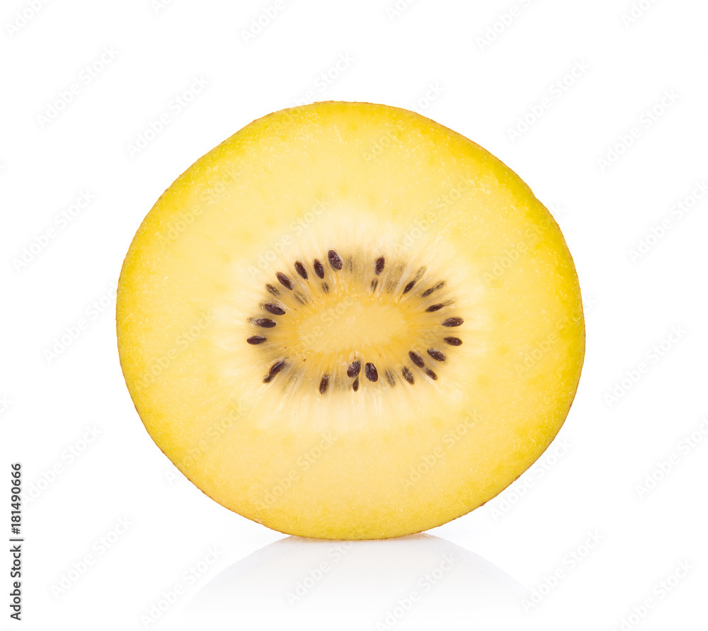 gold kiwi fruit isolated on white background gold kiwi fruit isolated on white background
