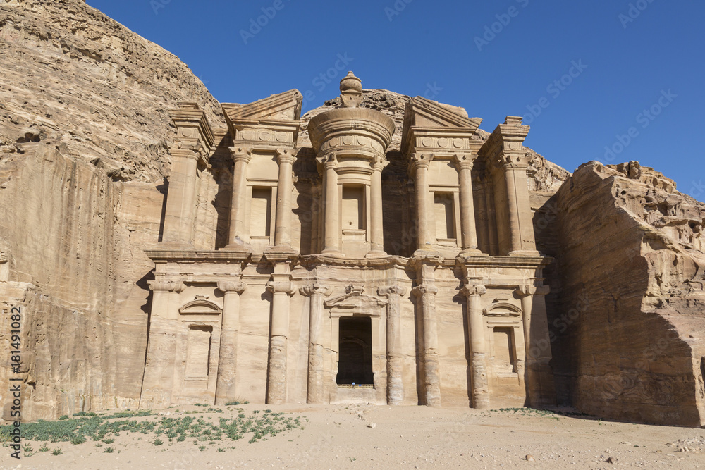 The Monastery Al Deir in Petra, Jordan