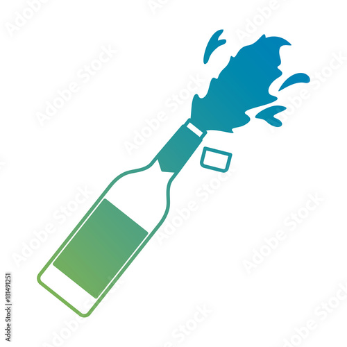 champagne bottle explosion drink celebration