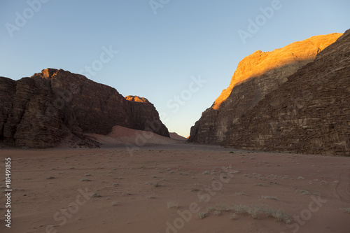Wadi Rum also known as The Valley of the Moon. Jordan desert