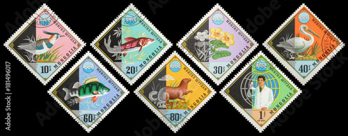 Postage stamps. Mongolia. Environmental Protection