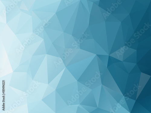 vector abstract irregular polygon background with a triangle pattern in blue turquoise color gradient