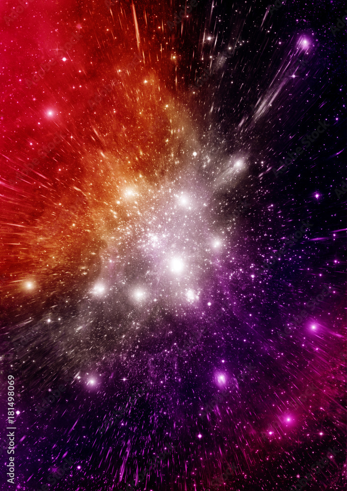 galaxy in a free space