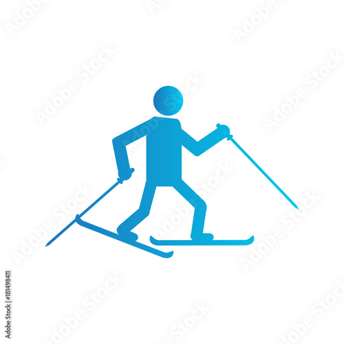 Abstract winter sport