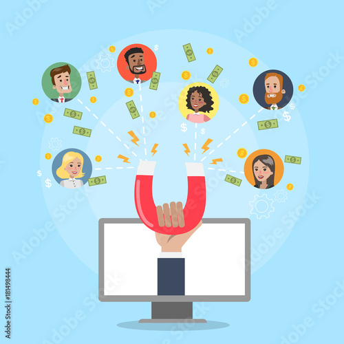 Attracting online customers.